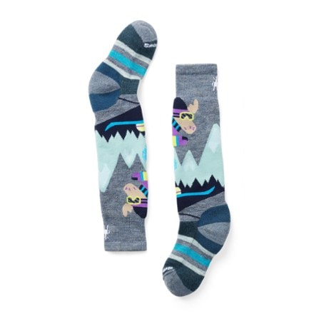 Smartwool Wintersport Full Cushion Mountain Moose Pattern Over the Calf Socks - Kids' 1