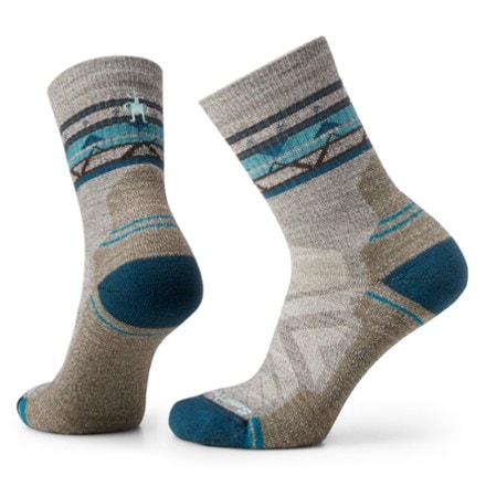 Smartwool Hike Light Cushion Zig Zag Valley Mid Crew Socks - Women's 0