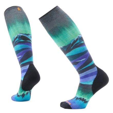 Smartwool Ski Targeted Cushion Compression Print Over The Calf Socks - Women's 0