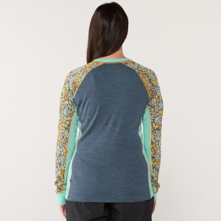 Smartwool Classic Thermal Merino Colorblock Crew Base Layer Top - Women's 2