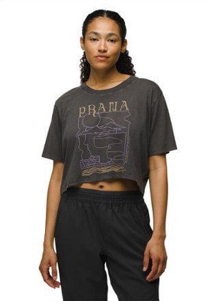 prAna Everyday Vintage-Washed Graphic Crop T-Shirt - Women's 1