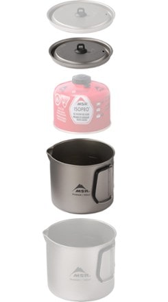 MSR Titan Kettle - 900 ml Additional pot and fuel canister not included