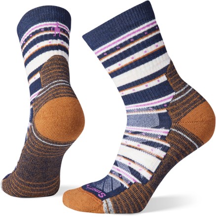 Smartwool Hike Light Cushion Stitch Stripe Mid Crew Socks - Women's 0