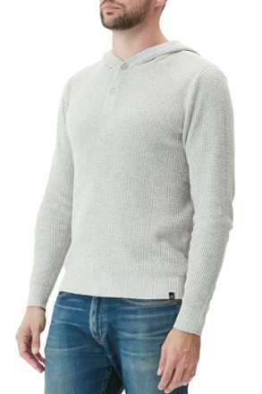 Threads 4 Thought Waffle Knit Henley Hoodie Sweater - Men's 4