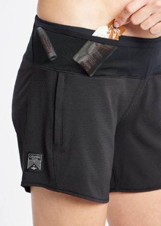 Oiselle Long Toolbelt Roga Shorts - Women's 4