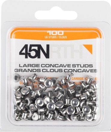 45NRTH Large Concave Carbide Aluminum Tire Studs - Package of 100 1