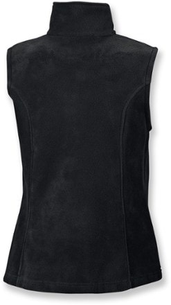 Columbia Benton Springs Fleece Vest - Women's Plus Sizes Back View (Black)