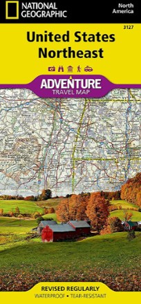 National Geographic United States Northeast Adventure Travel Map 0