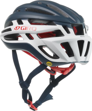 Giro Agilis MIPS Bike Helmet Back view (Matte Midnght/White/Bright Red)