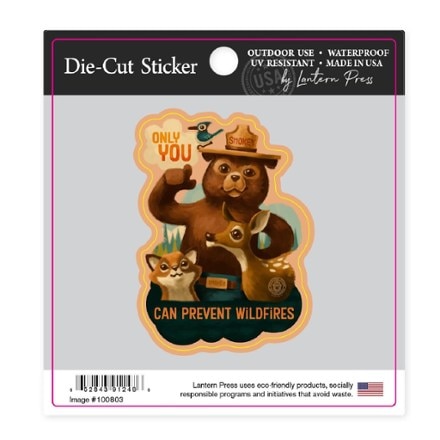 Lantern Press Smokey the Bear Sticker 1