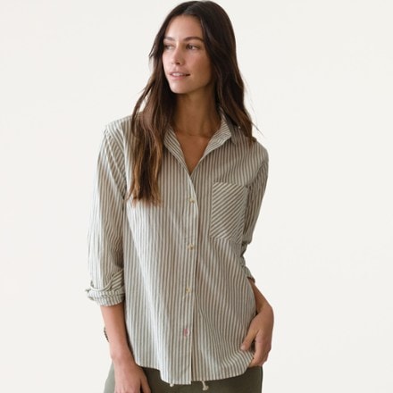 Marine Layer Jane Cali Poplin Relaxed Shirt - Women's 0