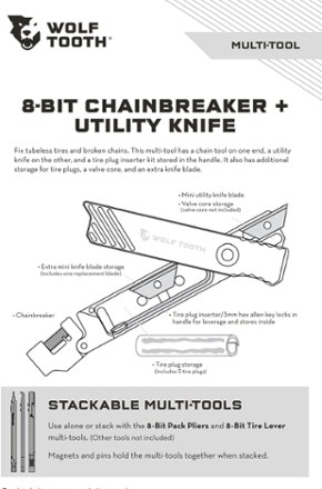 Wolf Tooth Components 8-Bit Chainbreaker + Knife Multi-Tool 5