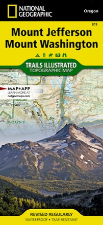 National Geographic Mount Jefferson and Mount Washington Topographic Map 0