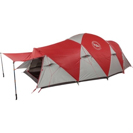 Big Agnes Mad House 6 Tent Awning configuration (trekking poles not included)