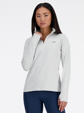 New Balance Sport Essentials Space-Dye Quarter-Zip Pullover - Women's 4