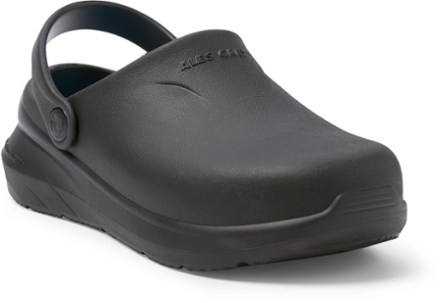 ALES GREY Frontline Pro Slip-on Shoes 3/4 view (Matte Black)