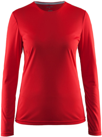 bright red long sleeve shirt