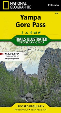 National Geographic Yampa and Gore Pass Topographic Map 0