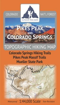 Outdoor Trail Maps Pikes Peak and Colorado Springs Map 0