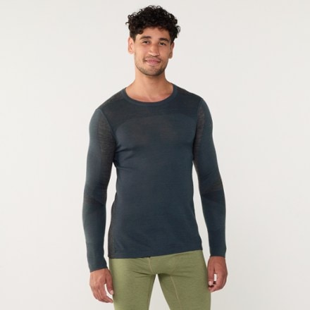 Smartwool Intraknit Thermal Merino Colorblock Crew Base Layer Top - Men's 1