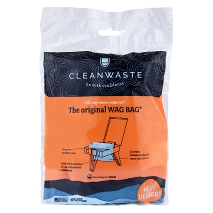 Cleanwaste The Original WAG BAG - GO Anywhere Toilet Kit Waste Bag 1