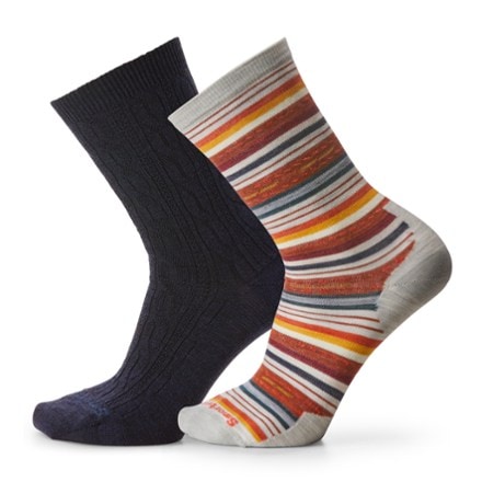 Smartwool Everyday Zero Cushion Crew Socks - Women's - 2 Pairs 0