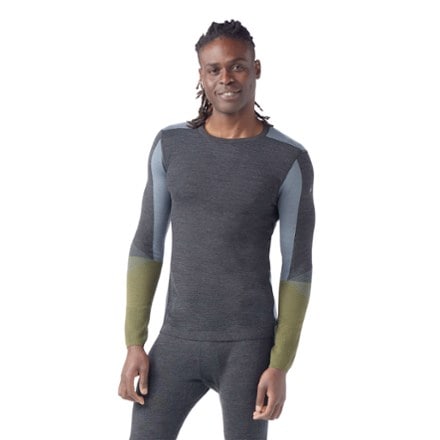 Smartwool Intraknit Thermal Merino Colorblock Crew Base Layer Top - Men's 0