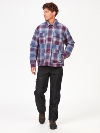 Marmot Ridgefield Heavyweight Sherpa-Lined Flannel Shirt Jacket - Men's 2