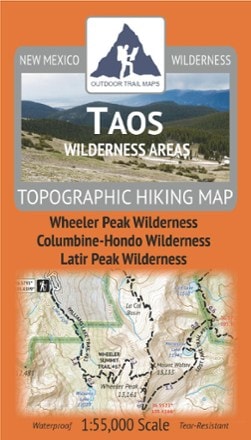 Outdoor Trail Maps Taos Wilderness Areas Map 0