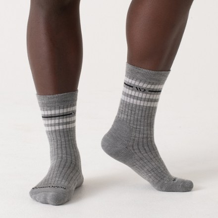 Wide Open Vintage Stripe Cushioned Crew Socks - Men's 1