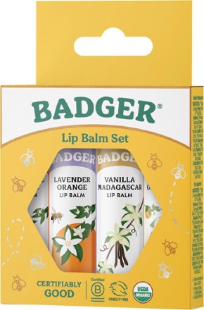 Badger Classic Lip Balm Set - Set of 4 2