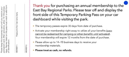  East Bay Regional Parks Foundation Family Membership 1