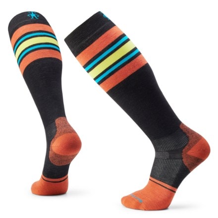 Smartwool Snowboard Targeted Cushion Stripe Extra Stretch Over-The-Calf Socks 0