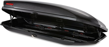 Yakima SkyBox 18 Carbonite Cargo Roof Box alternate view (Black)