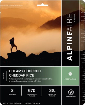 AlpineAire Foods Creamy Broccoli Cheddar Rice - 2 Servings 0