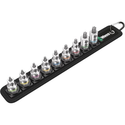 Wera Belt B 3 TORX HF Zyklop Bit Socket 9-Piece Set with 3/8" Drive and Holding Function 0
