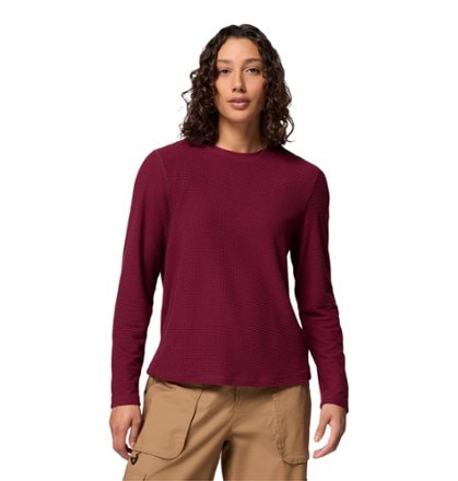 Columbia Brea Falls Grid Crew Long-Sleeve Shirt - Women's 0