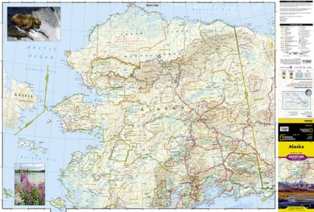 National Geographic Alaska Adventure Travel Map 2