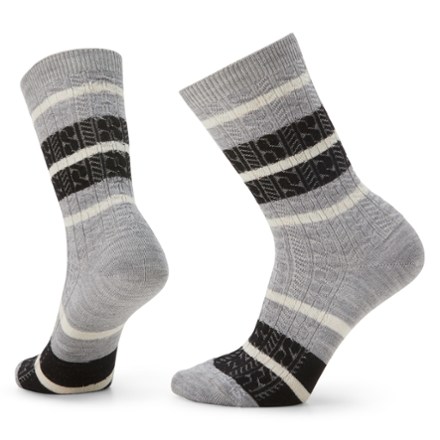 Smartwool Everyday Striped Cable Crew Socks 0