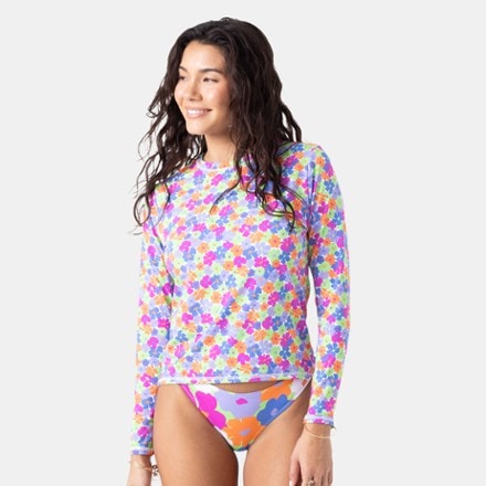 Roxy California Dreamin Long-Sleeve Sea Skippin LYCRA Rashguard - Women's 0