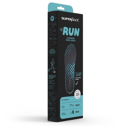 Superfeet Run Cushion High Arch Insoles 1
