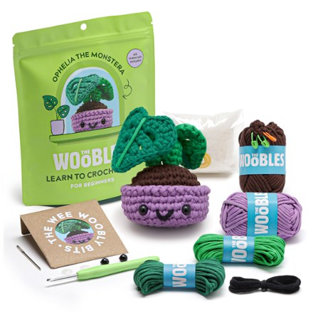 The Woobles Ophelia the Monstera Plant Crochet Kit 1