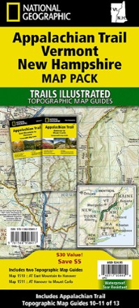 National Geographic Appalachian Trail Map Pack: Vermont and New Hampshire 0