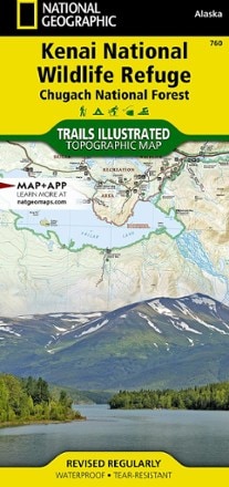 National Geographic Kenai National Wildlife Refuge/Chugach National Forest Topographic Map 0