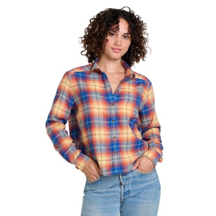 Toad&Co Re-Form Flannel Boxy Long-Sleeve Shirt - Women's 0