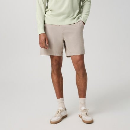 On Body Image of color Khaki Linen Texture