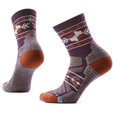 Smartwool Hike Light Cushion Retro Floral Mid Crew Socks - Women's 0