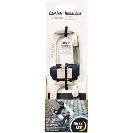 Nite Ize CamJam HookLock Strap Hooks - Large - Package of 2 0