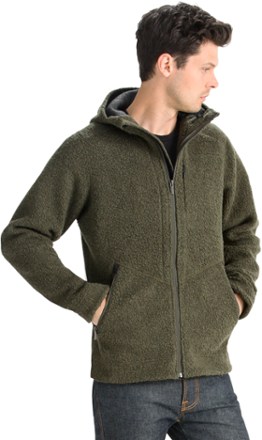 shearling hoodie mens