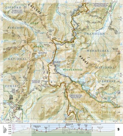 National Geographic Pacific Crest Trail Topographic Map Guide: Washington South 2